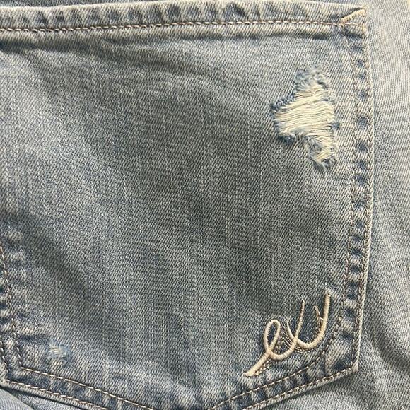 EXPRESS VINTAGE SKINNY ANKLE HIGH RISE DISTRESSED JEANS SIZE 12 - Picture 9 of 9